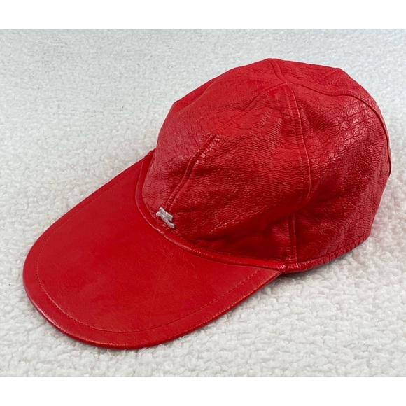 COURRÈGES • Red/White Vinyl Logo Baseball Hat - Picture 3 of 15